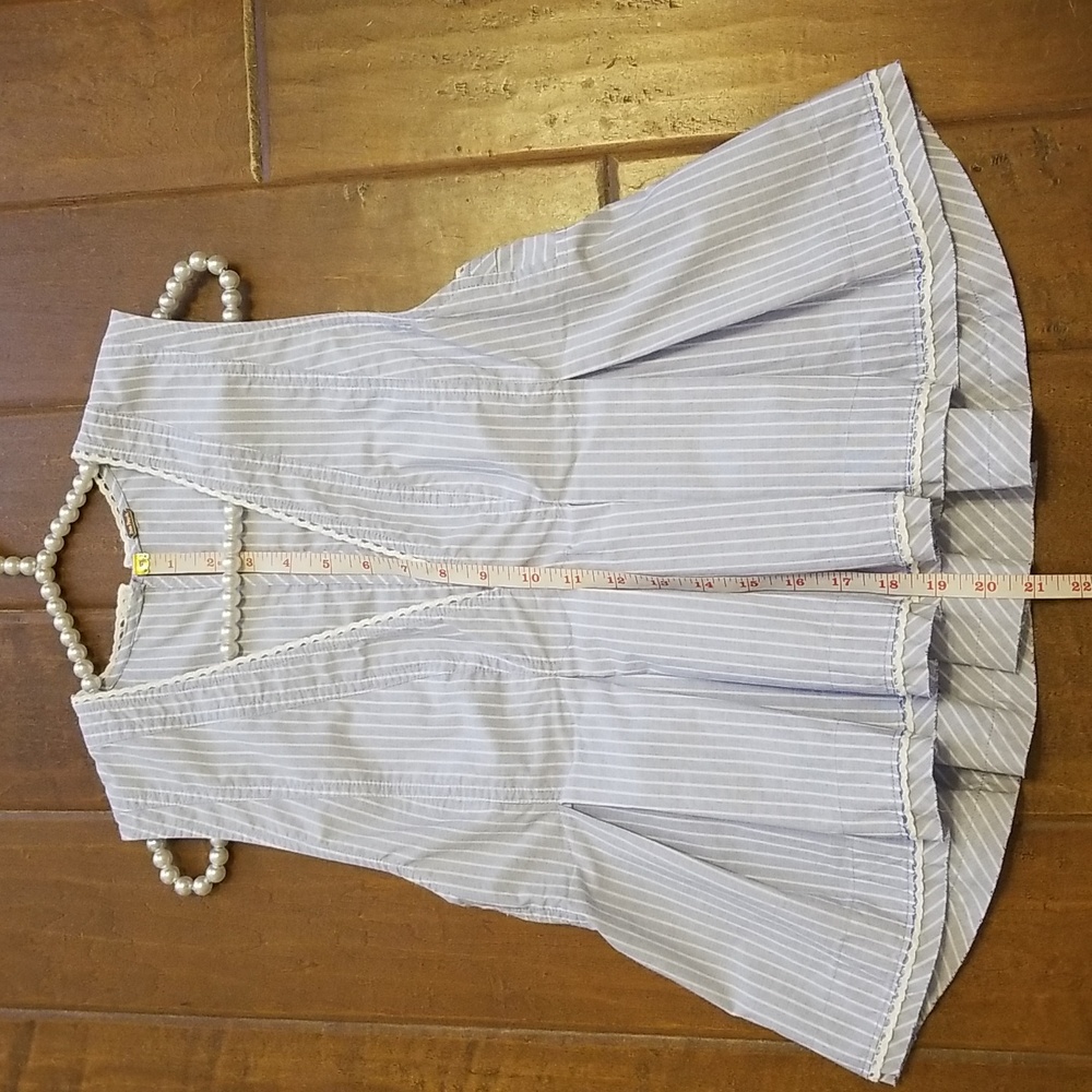 Free People Womens Light Blue Sleeve less Peplum Baby Doll Top Size XS - Picture 9 of 13